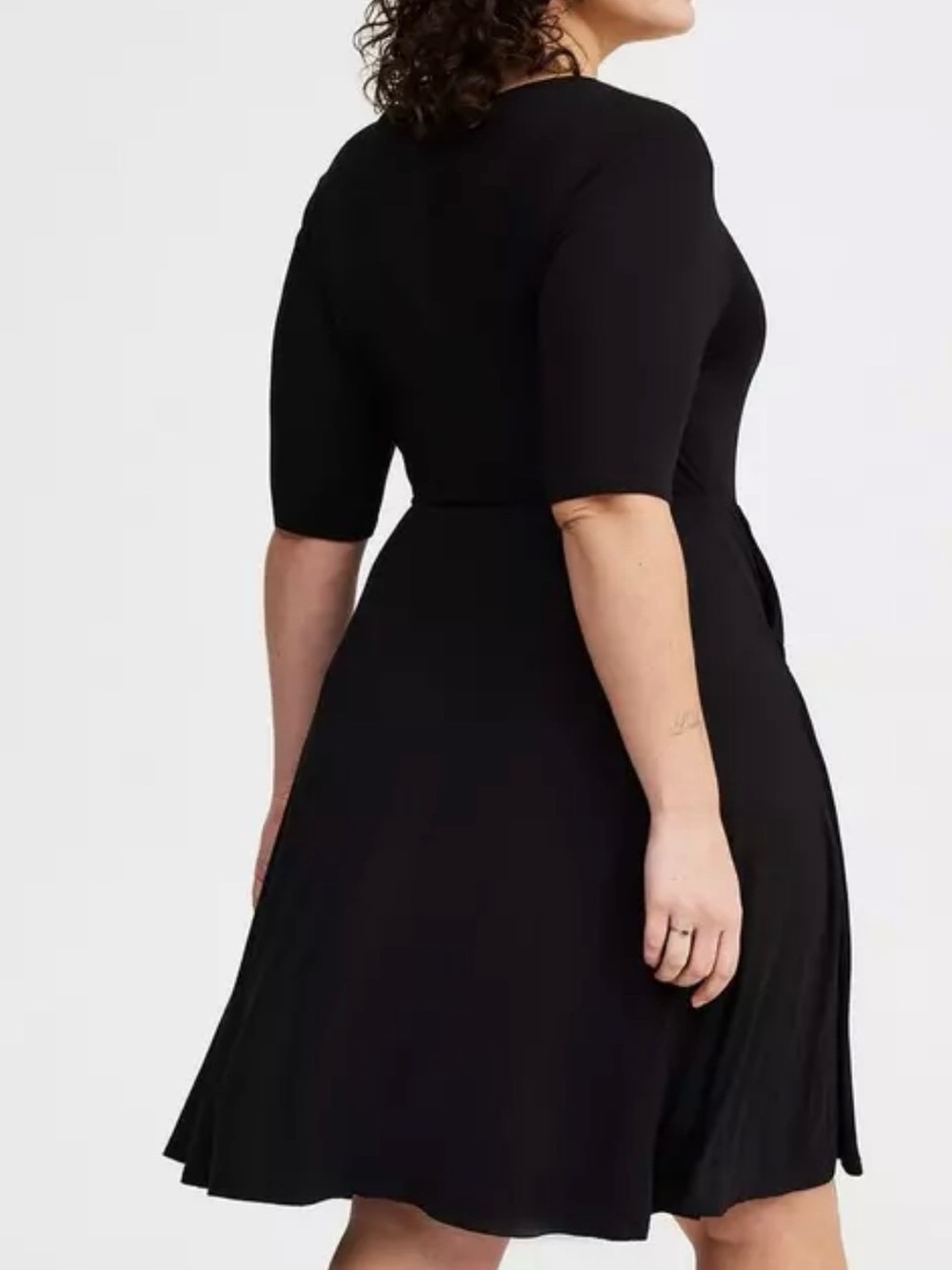 NWT Torrid Super Soft Black Skater Mini Dress Size 4 24/26 4X - Picture 2 of 7